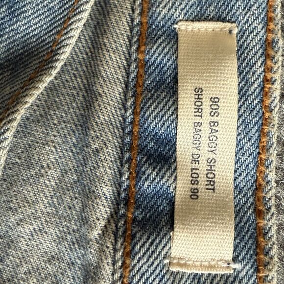 Universal Thread NWT Denim 90’s Baggy Shorts Destroyed Sz 10 Hi-Rise Cotton - Picture 10 of 11